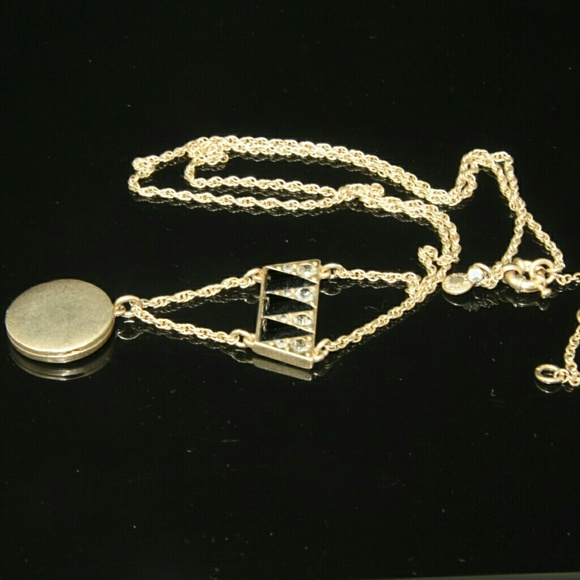 J. Crew Necklace Art Deco Locket - Picture 2 of 7